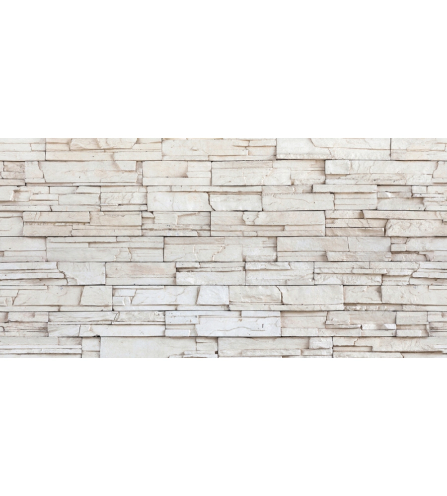LASTRA DECORATIVA IN POLIPROPILENE CON STAMPA EFFETTO IN PIETRA, 100X50 CM