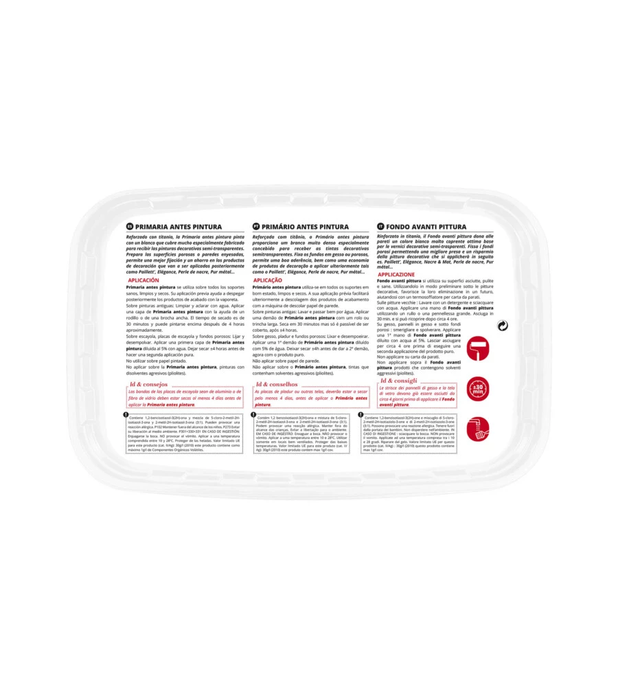 PRIMER OPACIZZANTE PER EFFETTO DECORATIVO 2.5 LT - RESA 25 MQ