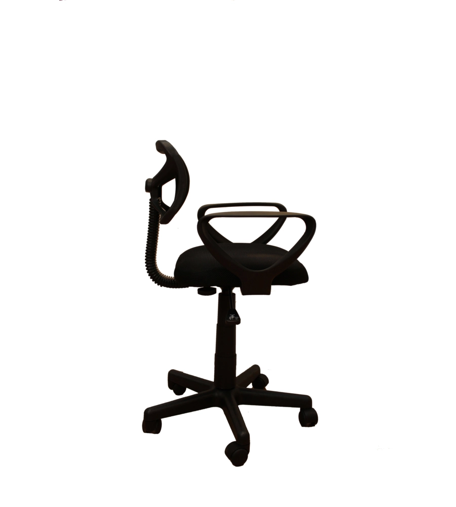 SEDIA DA UFFICIO NERA "SPOT2" CON BRACCIOLI, 54X44X87 CM