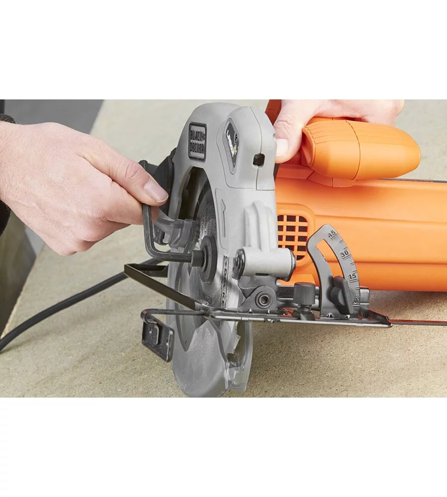 SEGA CIRCOLARE 1250 WATT CON GUIDA LASER - BLACK&DECKER CS1250L.