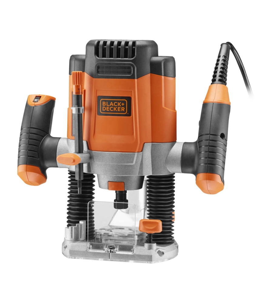 ELETTROFRESATRICE 1200 W IN VALIGETTA CON 6 FRESE - BLACK DECKER KW1200EKA-QS.