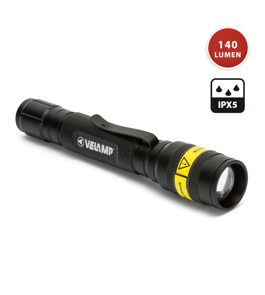 TORCIA TATTICA LED, 140 LUMEN