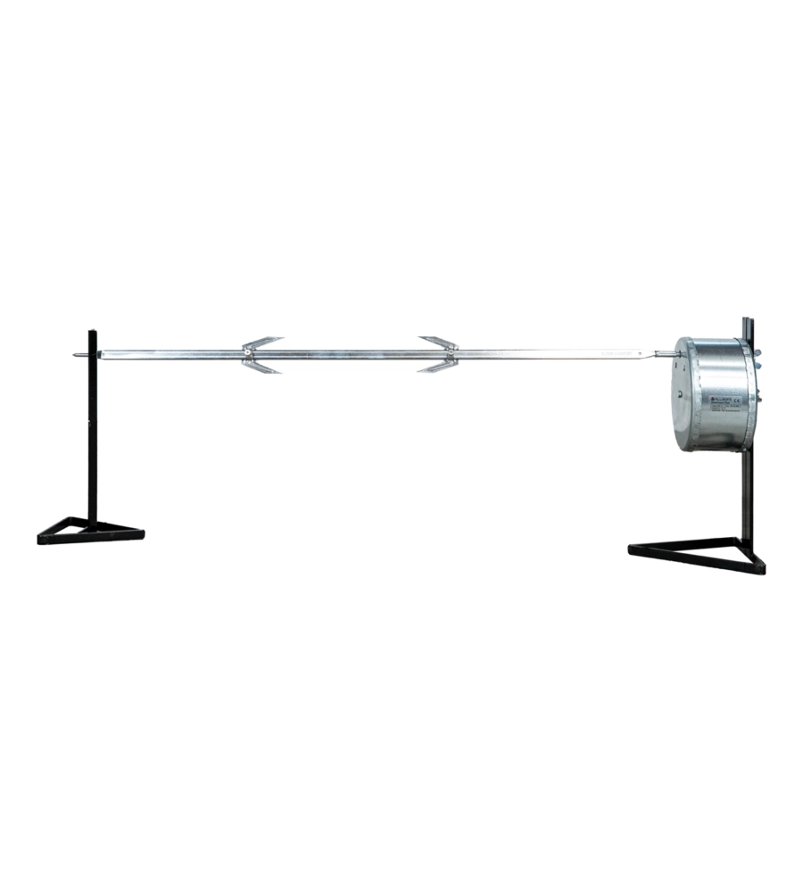 GIRARROSTO COMBINATO ELETTRICO IN ACCIAIO NERO 10 KG 85 CM