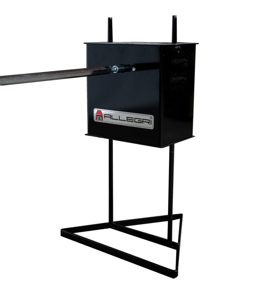 GIRARROSTO ELETTRICO IN ACCIAIO NERO 45 KG 140 CM