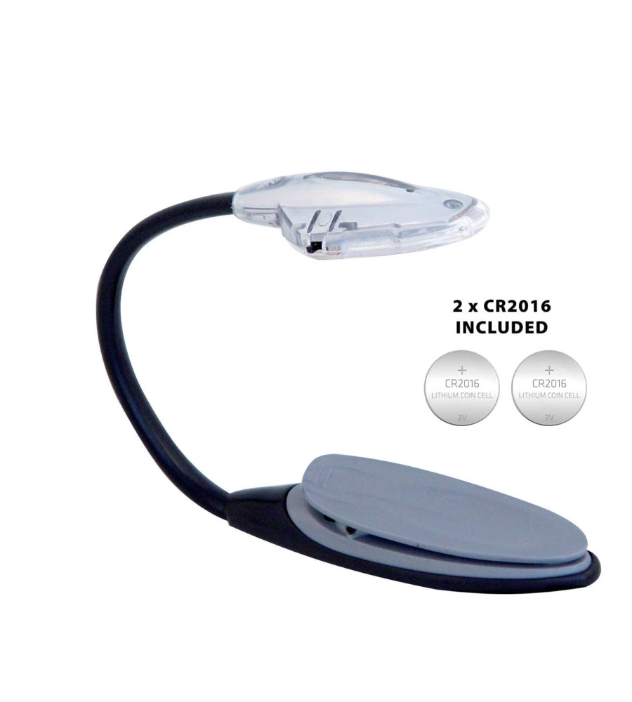 LAMPADA DA LETTURA LED CON PINZA