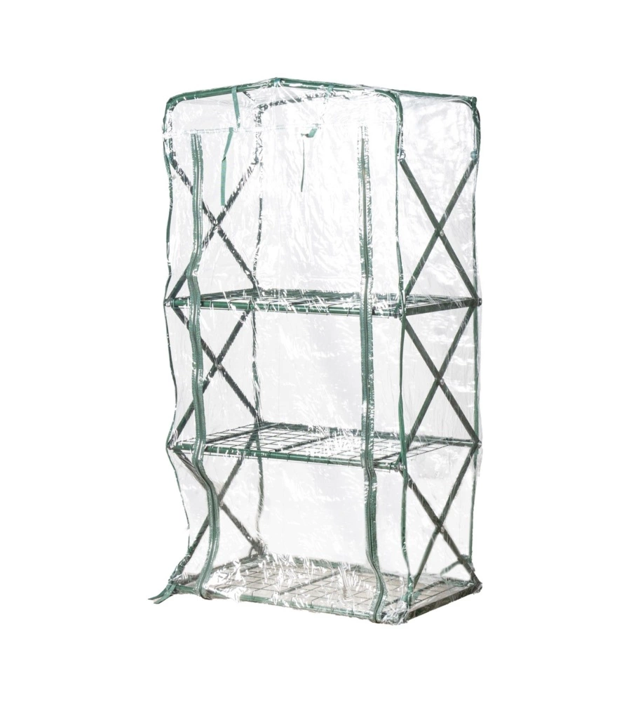 SERRA DA ESTERNO "SERENA" PIEGHEVOLE CON TELO IN PVC, 67X44X125 CM