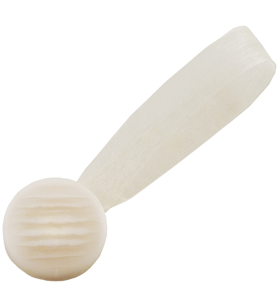2 CLIP IN PLASTICA MAGNETIC TEND 35/24MM PER ARRICCIARE/DECORARE LE TENDE - COLORE BIANCO.