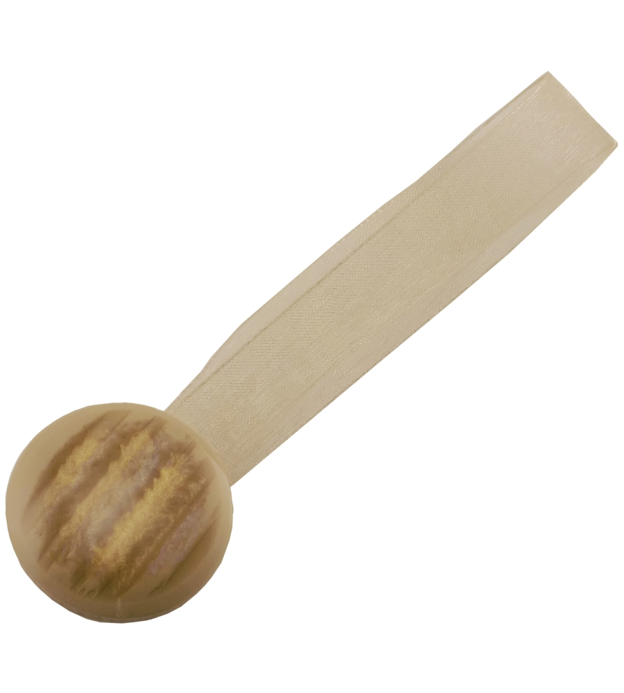 2 CLIP IN PLASTICA MAGNETIC TEND 35/24MM PER ARRICCIARE/DECORARE LE TENDE - COLORE SABBIA.