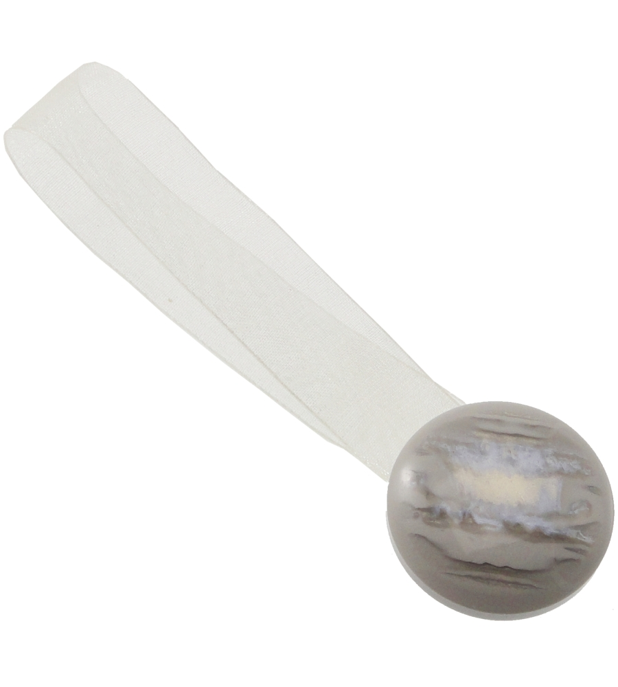 2 CLIP IN PLASTICA MAGNETIC TEND 35/24MM PER ARRICCIARE/DECORARE LE TENDE - COLORE GRIGIO .