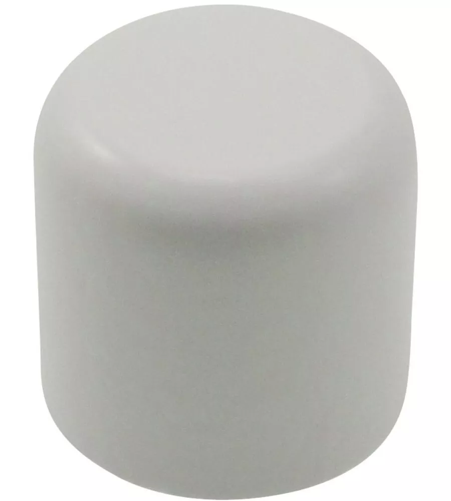 2 POMOLI TAPPO PER BASTONE Ø23MM - COLORE BIANCO.
