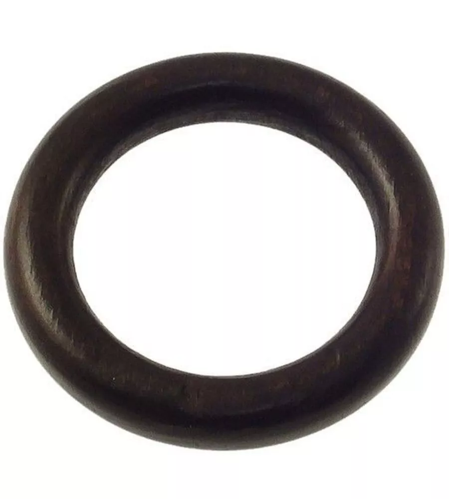 8 ANELLI IN LEGNO PER BASTONE Ø28MM X56  INT/EST - COLORE NOCE.
