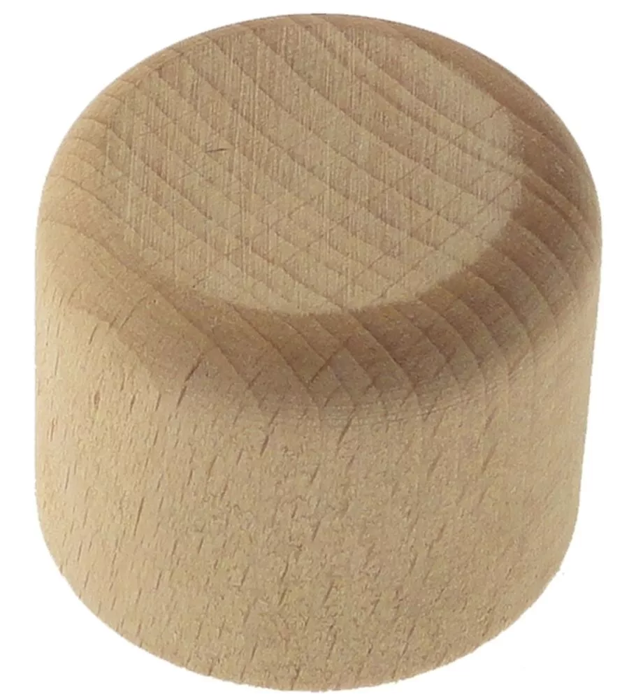 2 POMOLI TAPPO PER BASTONE Ø28MM SBIANCATO.