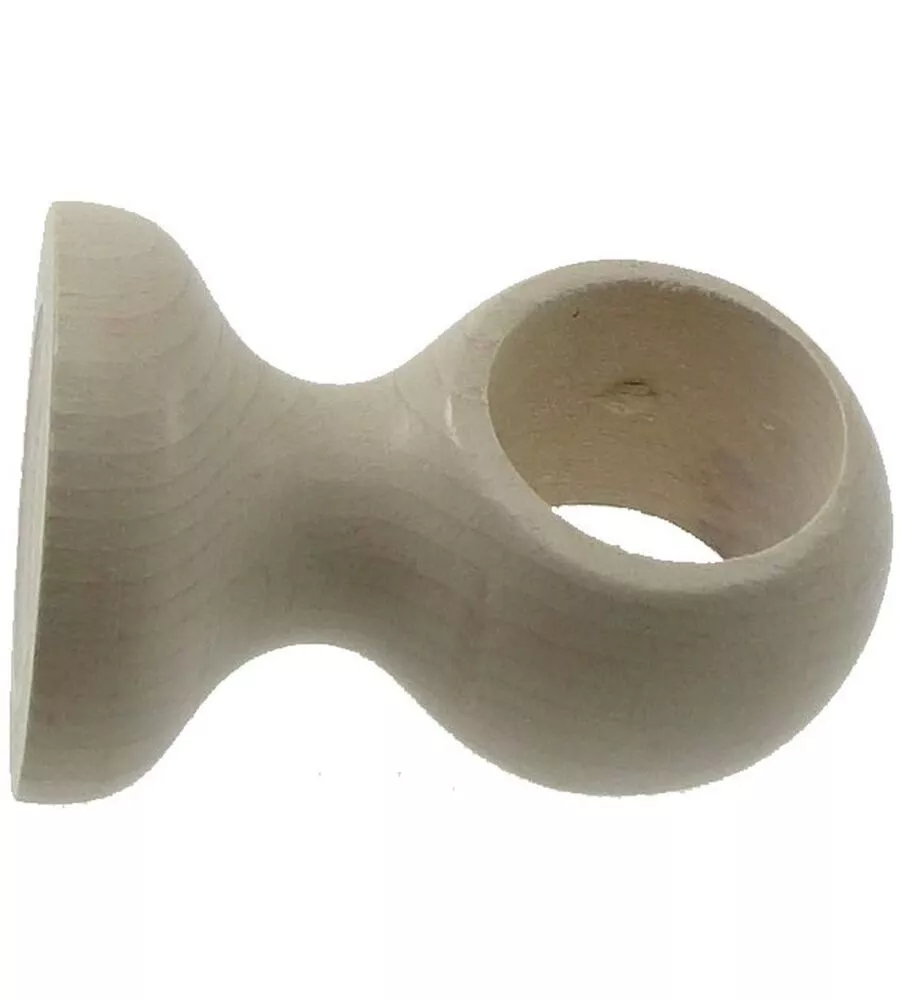 SUPPORTO PER SOFFITTO PER BASTONE Ø28MM CON VITI E TASSELLI SBIANCATO.