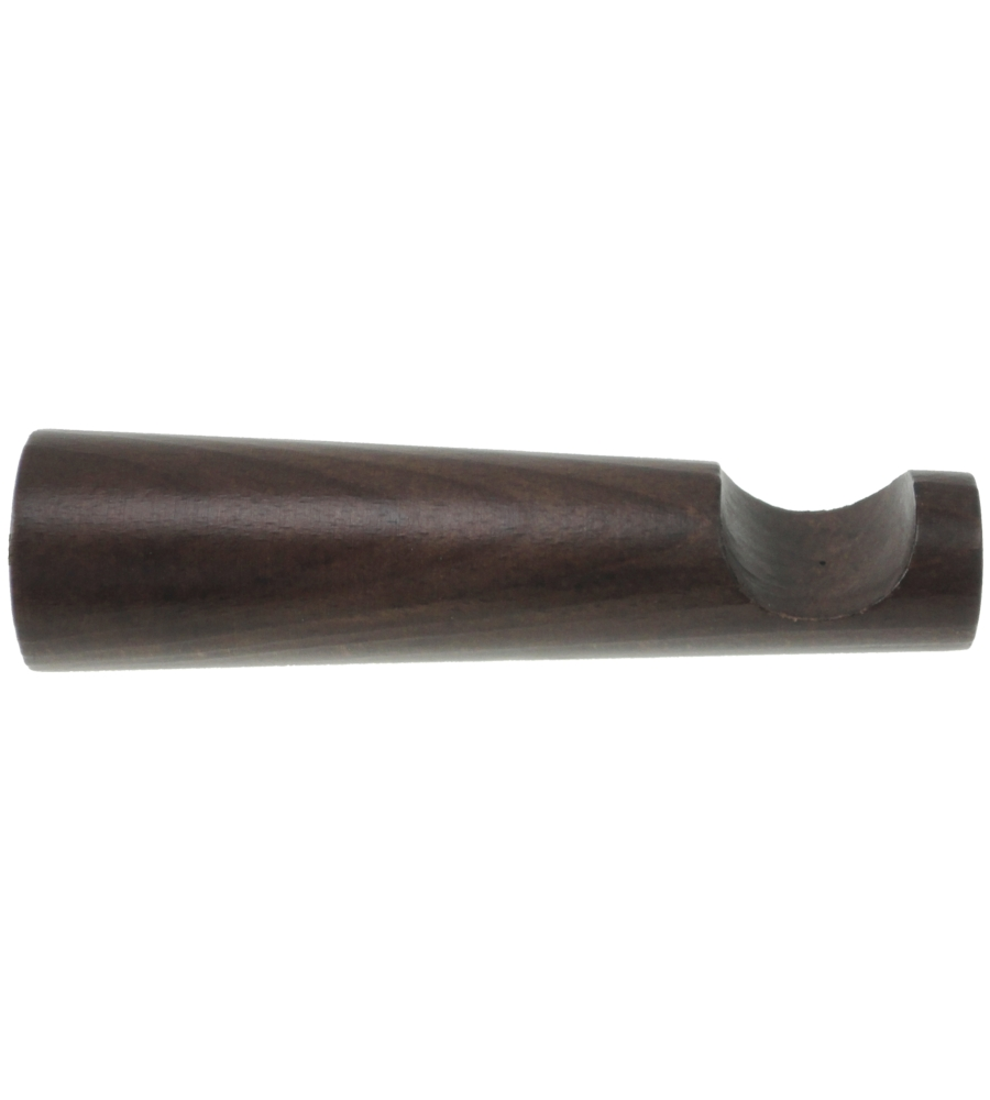 MONOBLOCCO CM 15 PER BASTONE Ø28MM CON VITI E TASSELLI - COLORE NOCE.