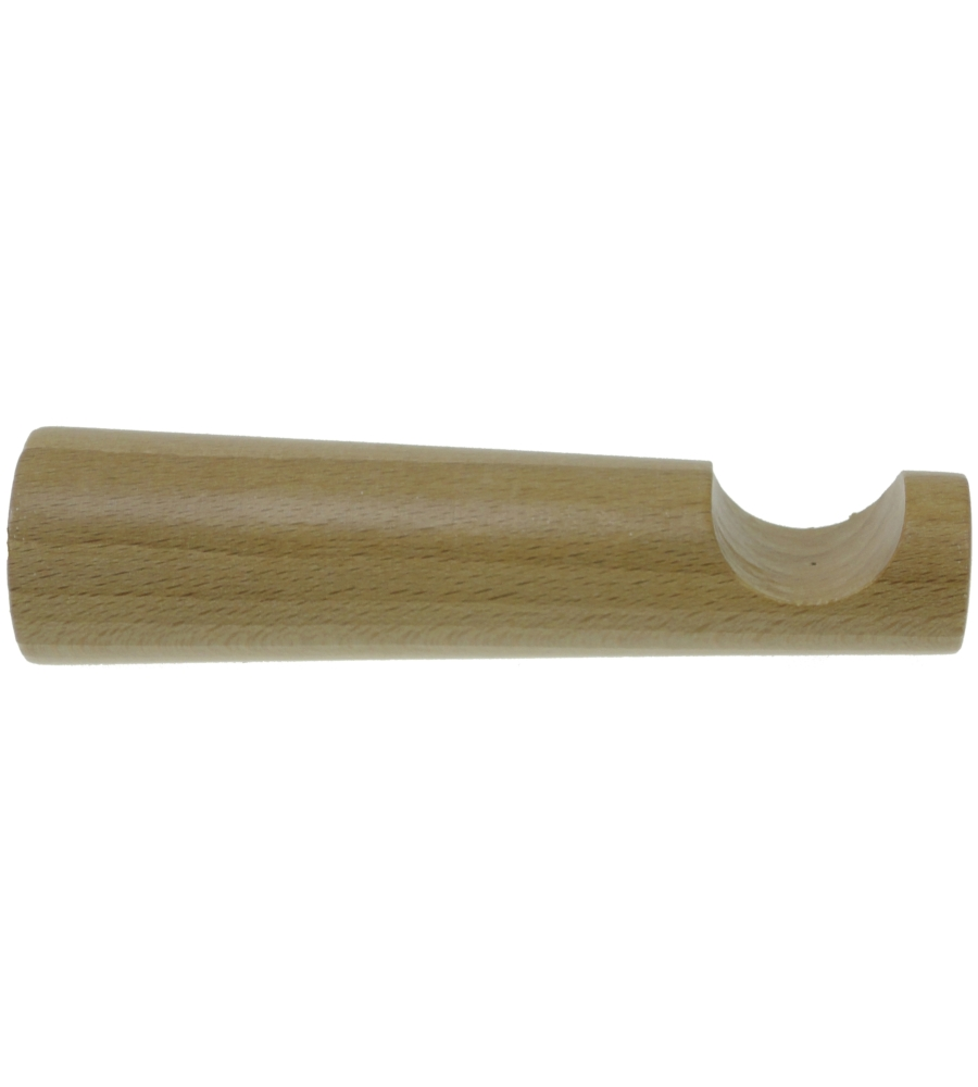 MONOBLOCCO CM 15 PER BASTONE Ø28MM CON VITI E TASSELLI - COLORE NATURALE.