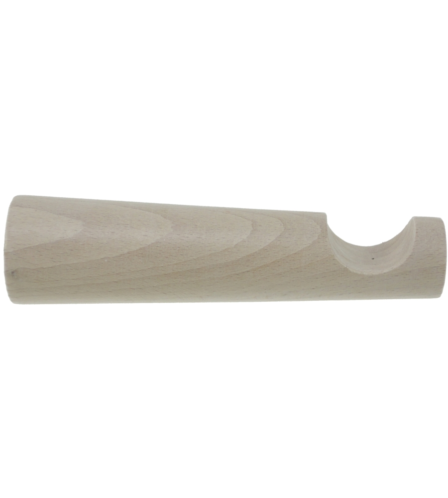 MONOBLOCCO CM 15 PER BASTONE Ø28MM CON VITI E TASSELLI SBIANCATO.