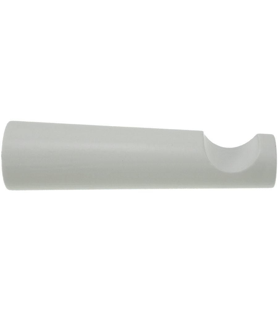 MONOBLOCCO CM 15 PER BASTONE Ø28MM CON VITI E TASSELLI  LACCATO BIANCO.