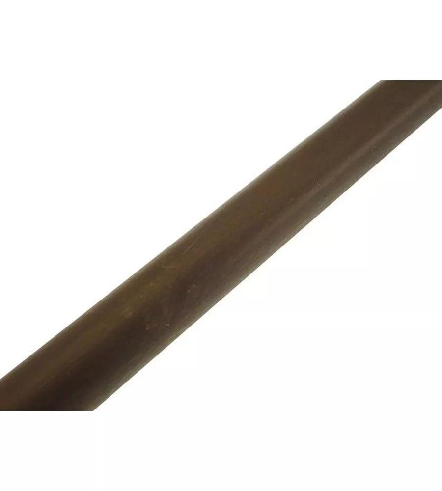 BASTONE IN LEGNO PER TENDE Ø28MM LUNGHEZZA CM 200  - COLORE NOCE.