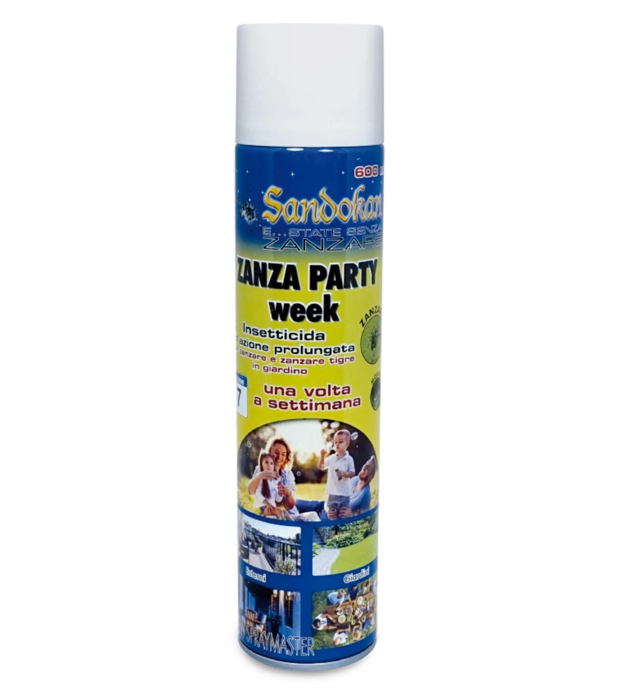 INSETTICIDA PER ZANZARE SANDOKAN "ZANZA PARTY" 600ML