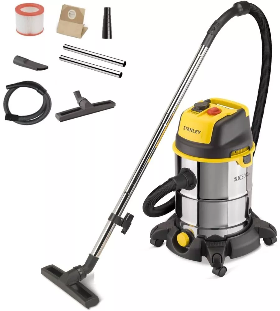 ASPIRATORE SOLIDI LIQUIDI ELETTRICO STANLEY "SXVC30XTDE" 1600W 30LT 36,5 L/S