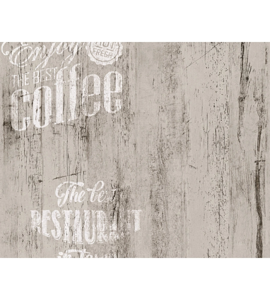 CARTA DA PARATI PARATO CARTA DUPLEX LEGNO COFFEE GRIGIO