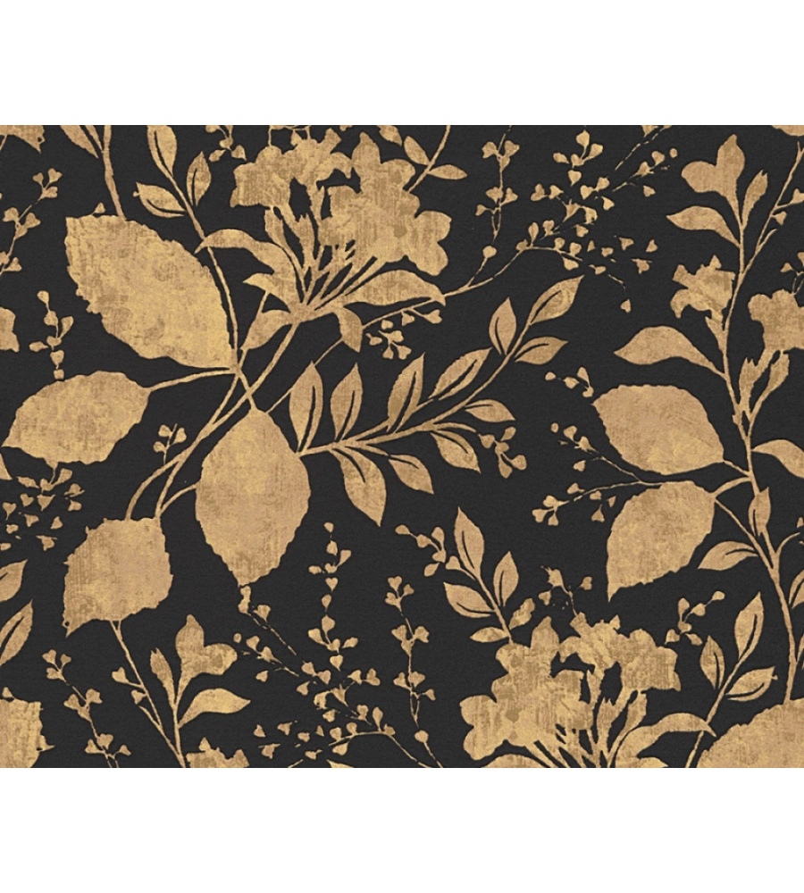CARTA DA PARATI PARATO ESPANSO TNT RAMAGE ORO NERO