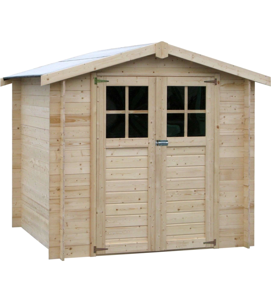 CASETTA IN LEGNO DA GIARDINO DECOR ET JARDIN "MILOVIC" IN ABETE BIANCO NORDICO 230X213X203 CM