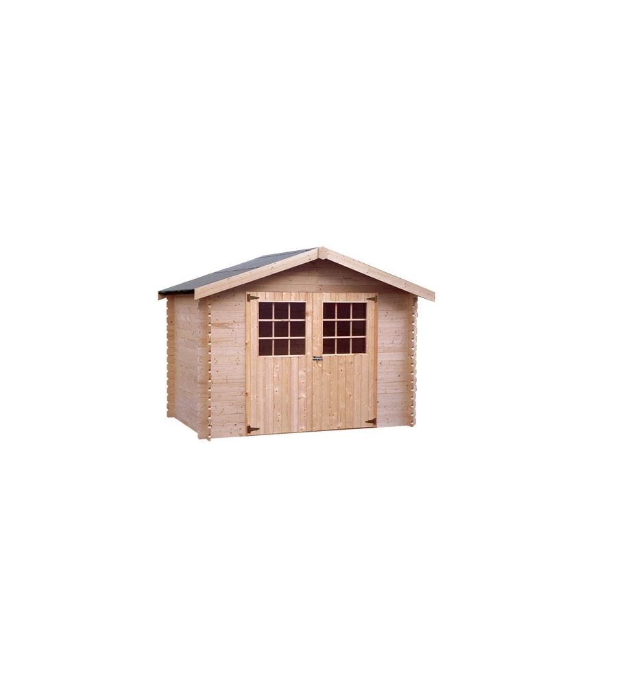 CASETTA IN LEGNO DA GIARDINO DECOR ET JARDIN "FLODOVA" IN ABETE BIANCO NORDICO 317X213X232 CM