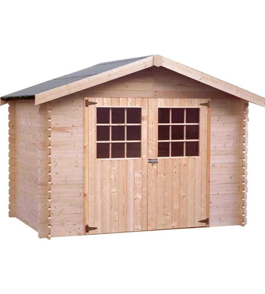 CASETTA IN LEGNO DA GIARDINO DECOR ET JARDIN "FLODOVRAK" IN ABETE BIANCO NORDICO 317X313X232 CM