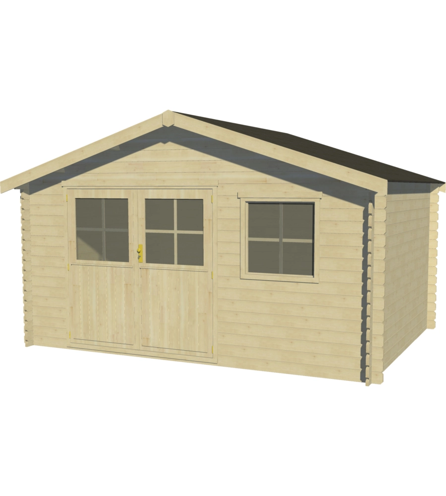 CASETTA IN LEGNO DA GIARDINO DECOR ET JARDIN "FLODALIEN" IN ABETE BIANCO NORDICO 419X302X244 CM