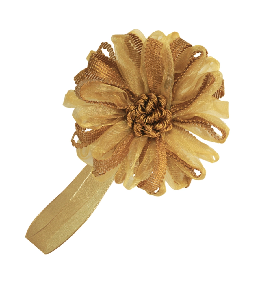 CALAMITA FIORE ORGANZA E NASTRO
