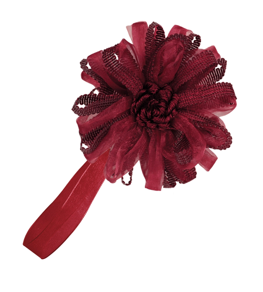 CALAMITA FIORE ORGANZA E NASTRO