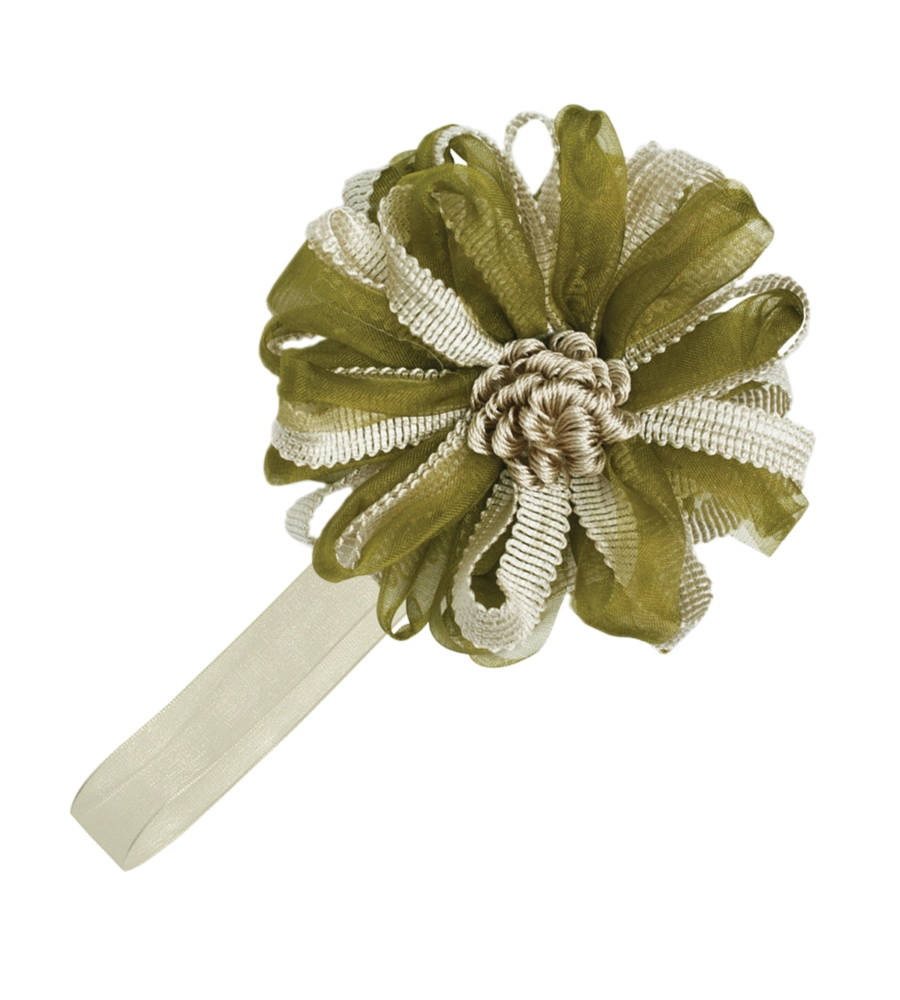 CALAMITA FIORE ORGANZA E NASTRO