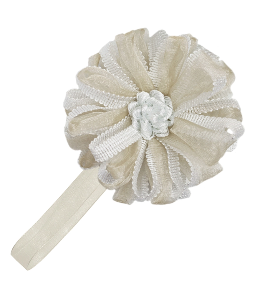 CALAMITA FIORE ORGANZA E NASTRO