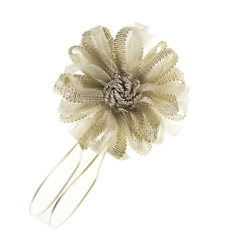 CALAMITA FIORE ORGANZA E NASTRO LX
