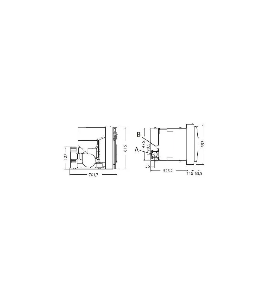 INSERTO A PELLET PUNTO FUOCO "ALESSIO" 8,5 KW