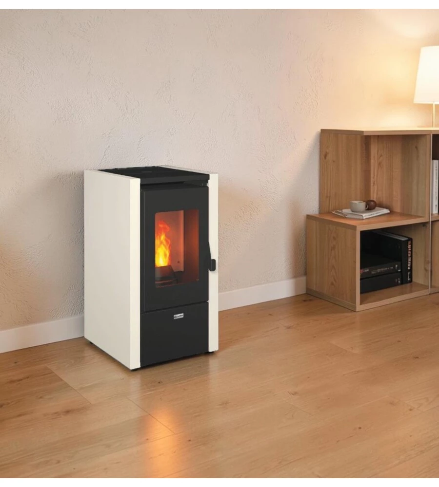 Stufa a pellet Canadian Stove "Nevada 7L" bianco 6,2 kW