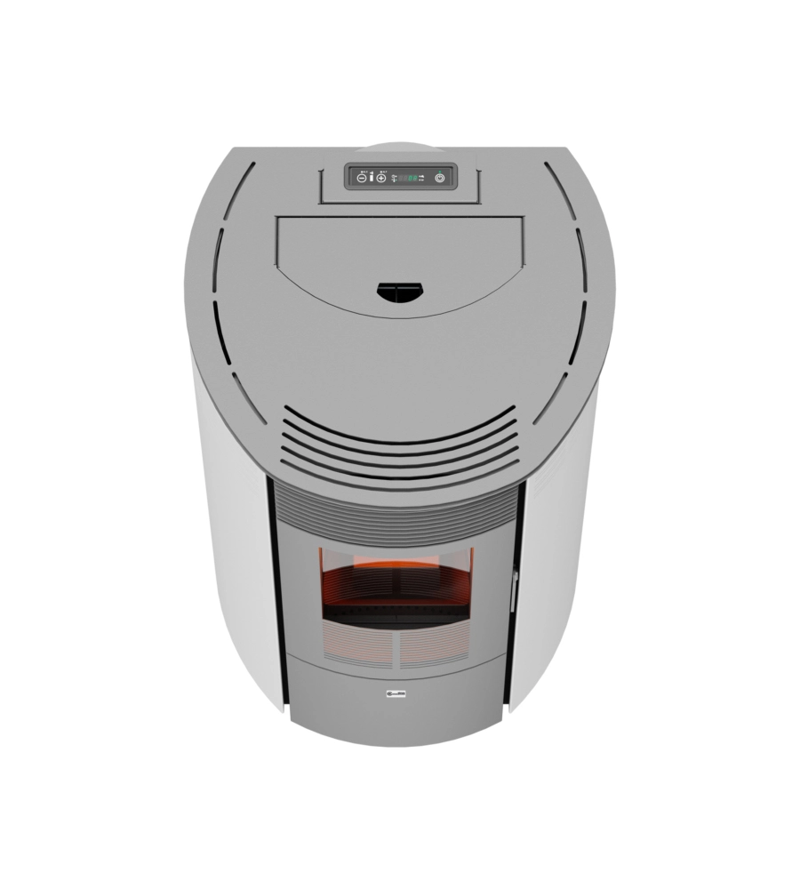 STUFA A PELLET CANADIAN STOVE "COLUMBIA 12" BIANCO 8,7 KW