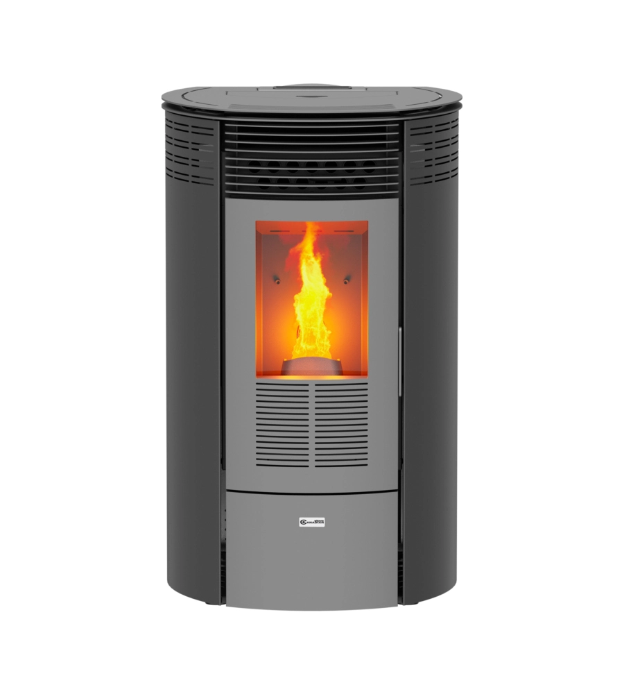 STUFA A PELLET CANADIAN STOVE "COLUMBIA 12" GRIGIO 8,7 KW