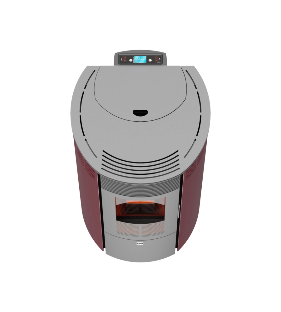 STUFA A PELLET CANALIZZATA CANADIAN STOVE "COLUMBIA 12C" BORDEAUX 8,7 KW