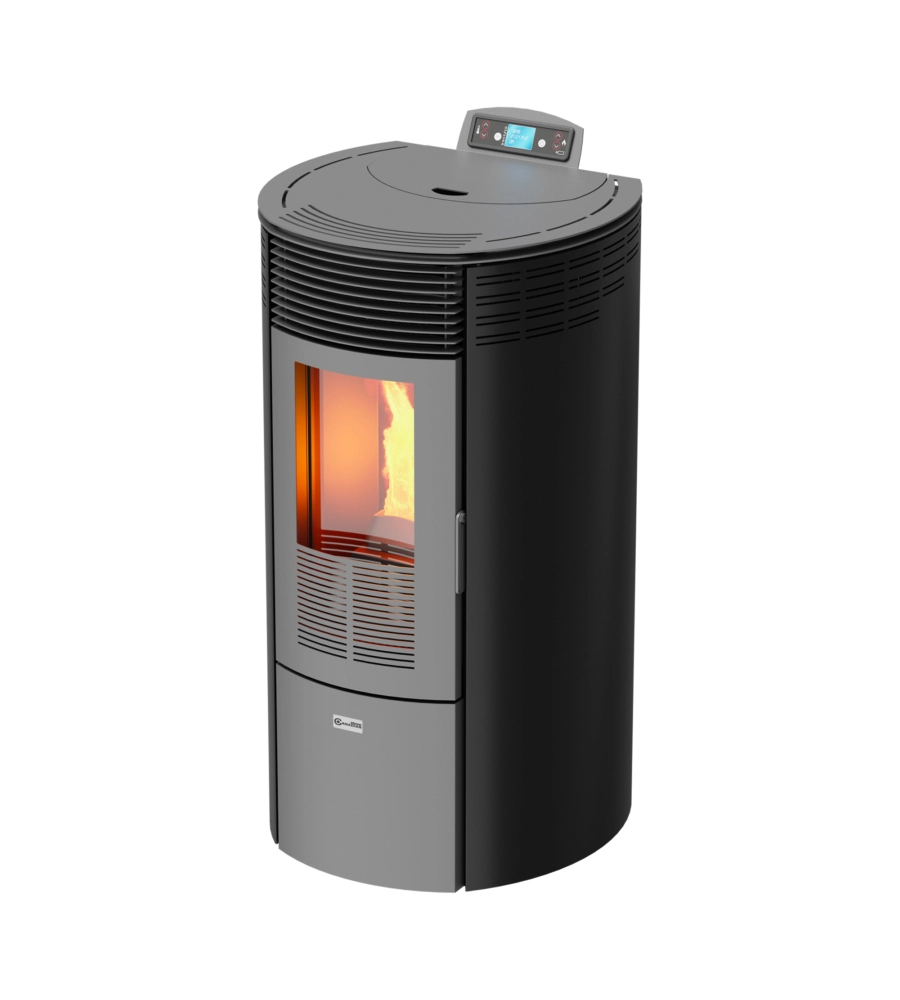 STUFA A PELLET CANALIZZATA CANADIAN STOVE "COLUMBIA 12C" NERO 8,7 KW