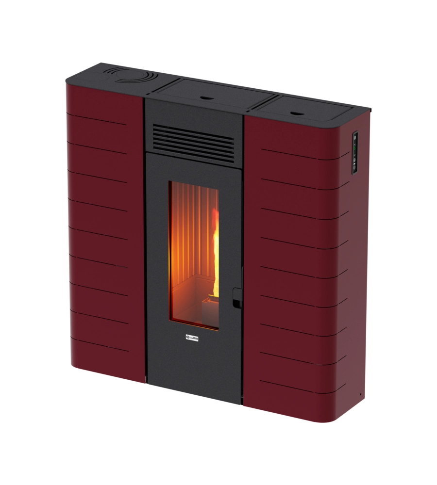 TERMOSTUFA A PELLET SLIM CANADIAN STOVE "SLIM 16" BORDEAUX 15 KW