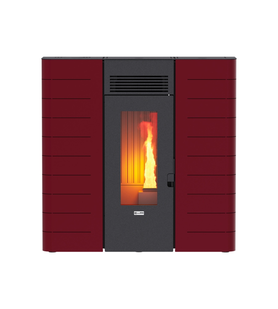 TERMOSTUFA A PELLET SLIM CANADIAN STOVE "SLIM 16" BORDEAUX 15 KW