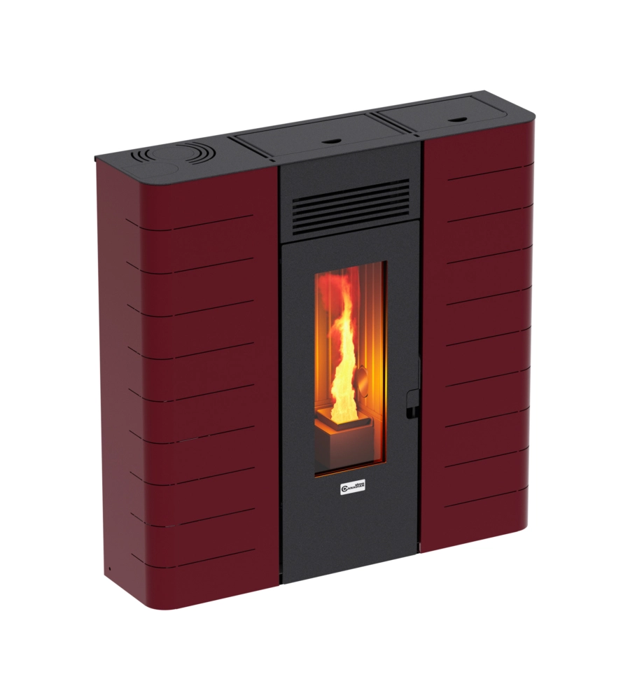 TERMOSTUFA A PELLET SLIM CANADIAN STOVE "SLIM 16" BORDEAUX 15 KW