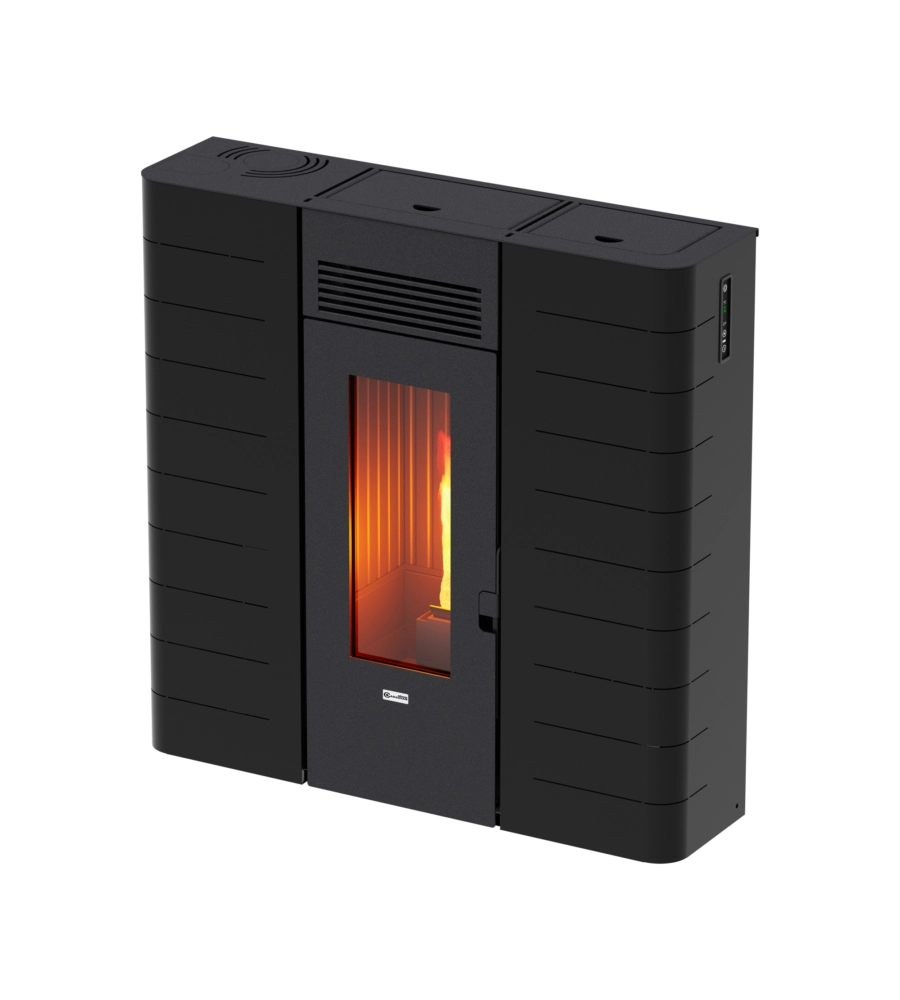 TERMOSTUFA A PELLET SLIM CANADIAN STOVE "SLIM 16" NERO 15 KW