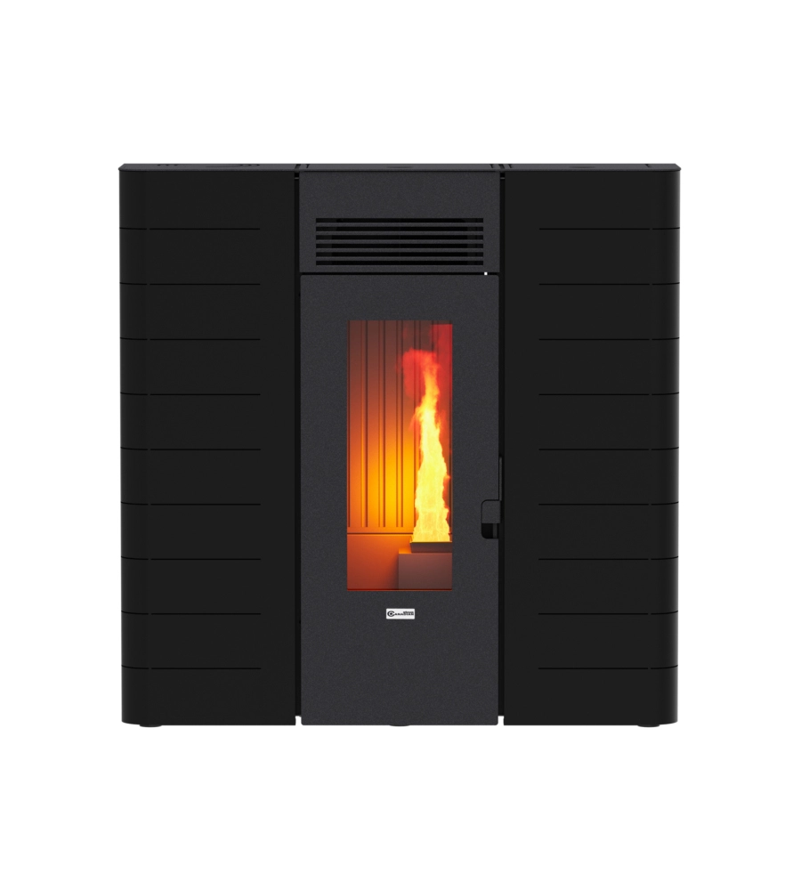 TERMOSTUFA A PELLET SLIM CANADIAN STOVE "SLIM 16" NERO 15 KW