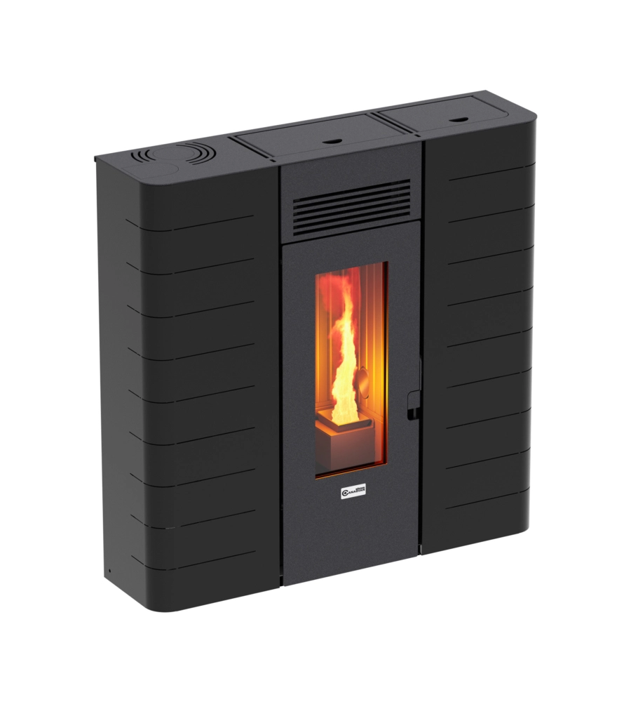 TERMOSTUFA A PELLET SLIM CANADIAN STOVE "SLIM 16" NERO 15 KW