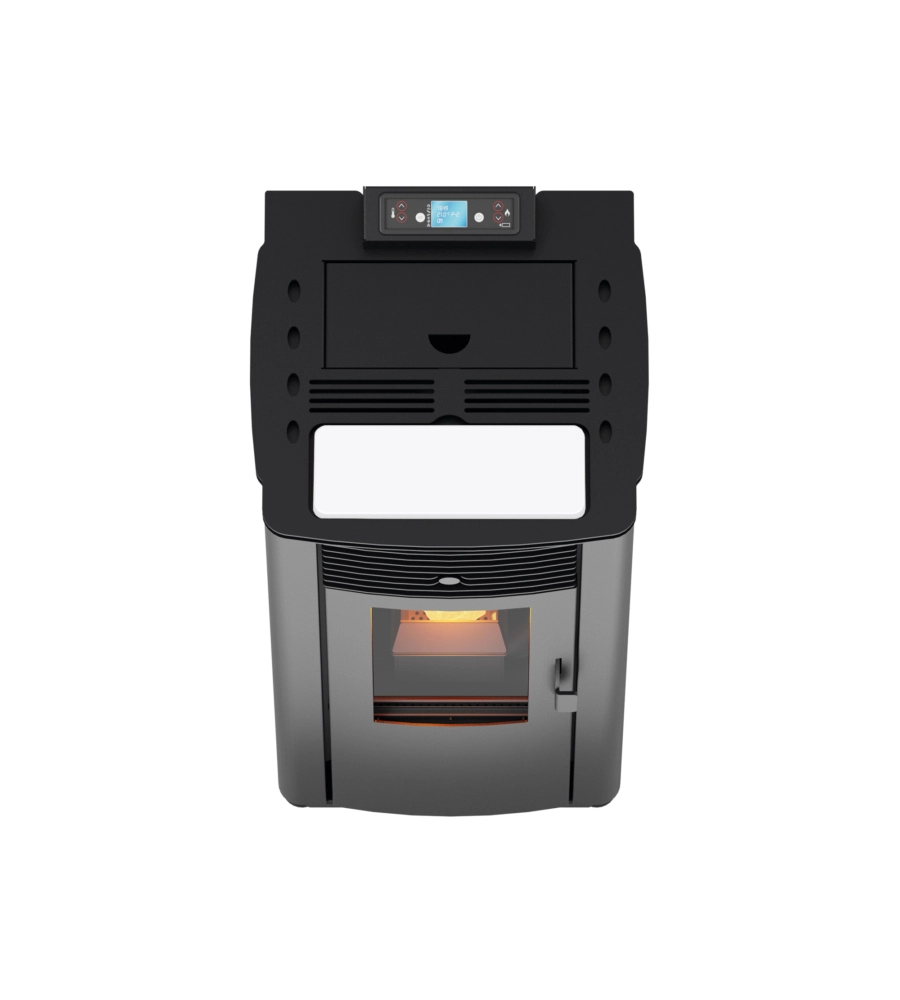 TERMOSTUFA A PELLET CANADIAN STOVE "IDRO 14" BIANCO 13,8 KW