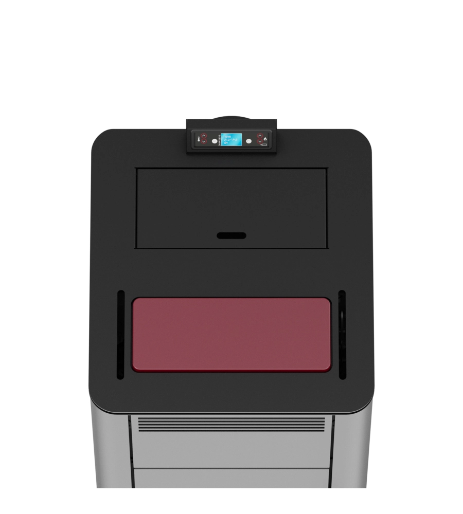TERMOSTUFA A PELLET CANADIAN STOVE "IDRO CERAMIC 17" BORDEAUX 17 KW