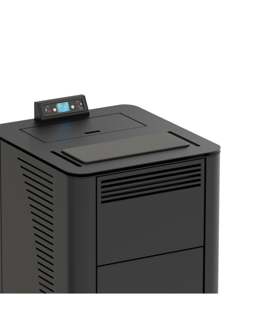 TERMOSTUFA A PELLET CANADIAN STOVE "IDRO CERAMIC 20" GRIGIO PUNTINATO 18 KW